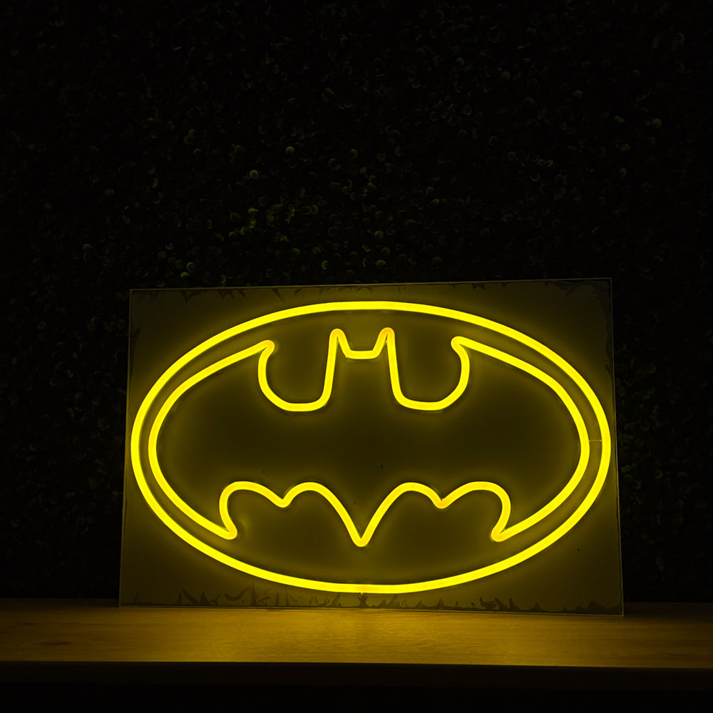 Fledermaus-Symbol RS LED-Neonschild – hergestellt in London