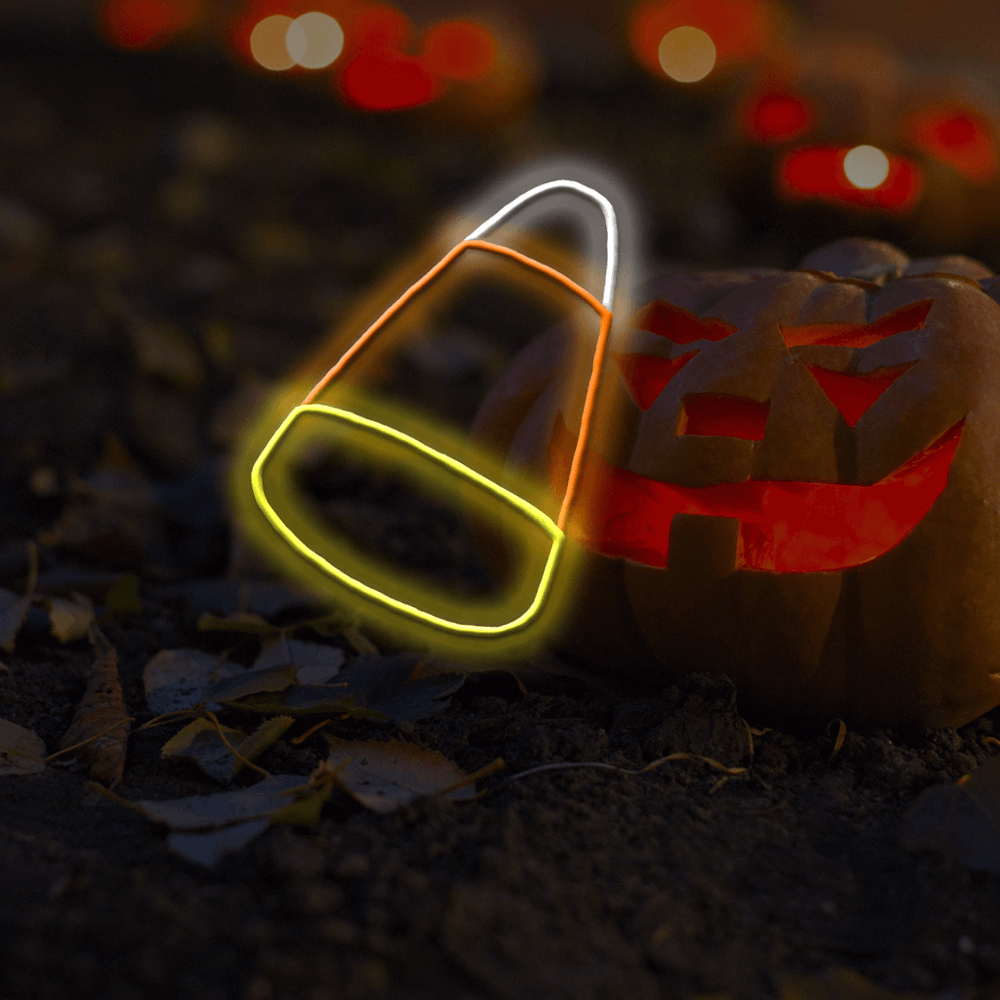 Candy Corn - LED neonskilt for Halloween Made In London - Planet Neon