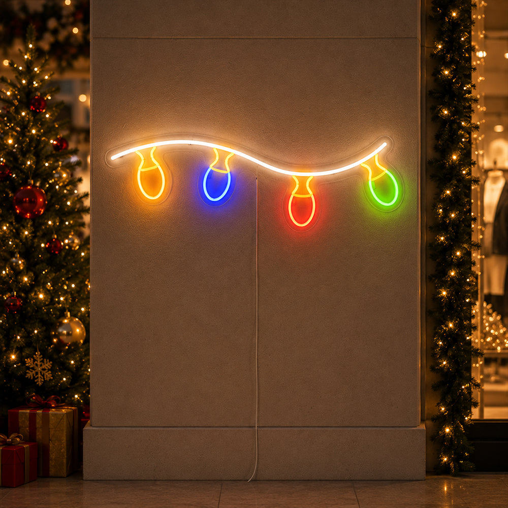 Julelys LED-neonskilt - Made in London Jule-neonskilte