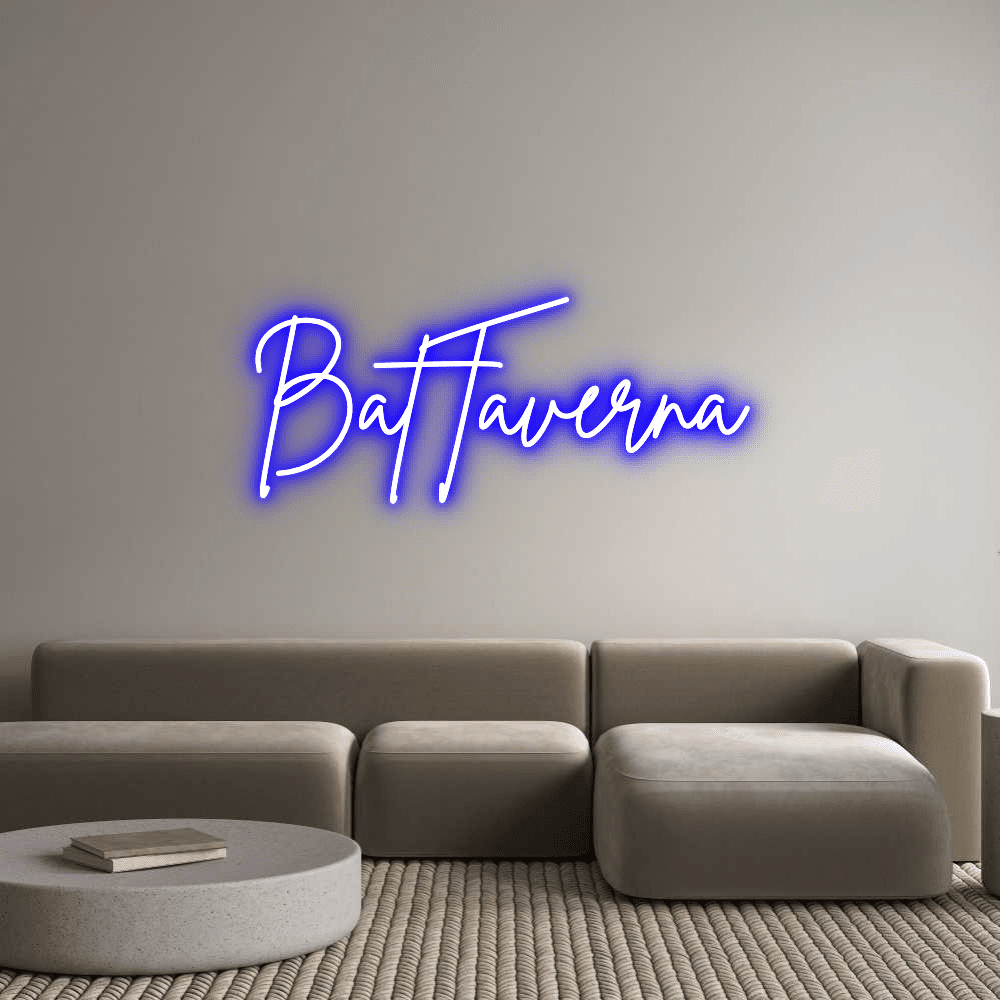 Aangepaste neonreclame online editor BatTaverna - Planet Neon