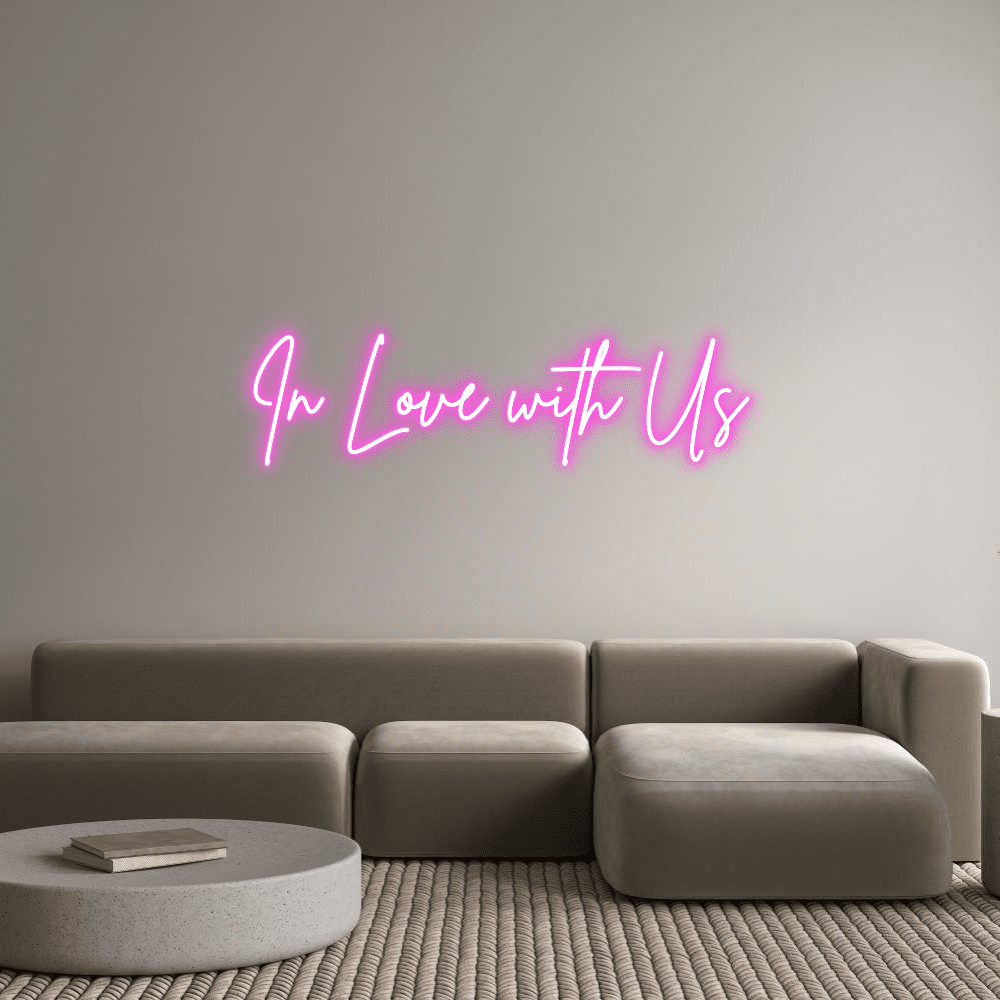 Aangepaste neonreclame online editor verliefd op ons - Planet Neon