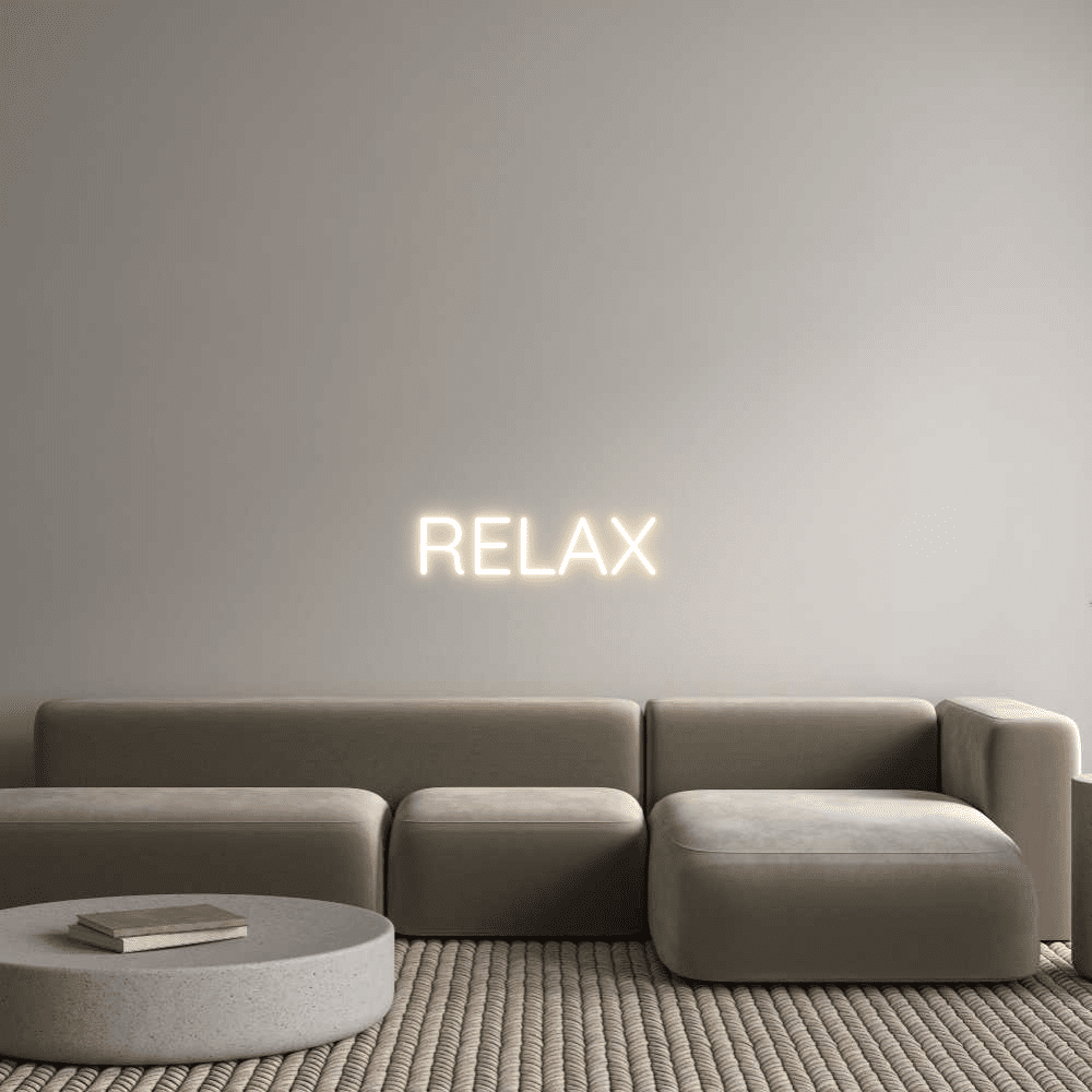 Editor en línea de letreros de neón personalizados RELAX - Planet Neon