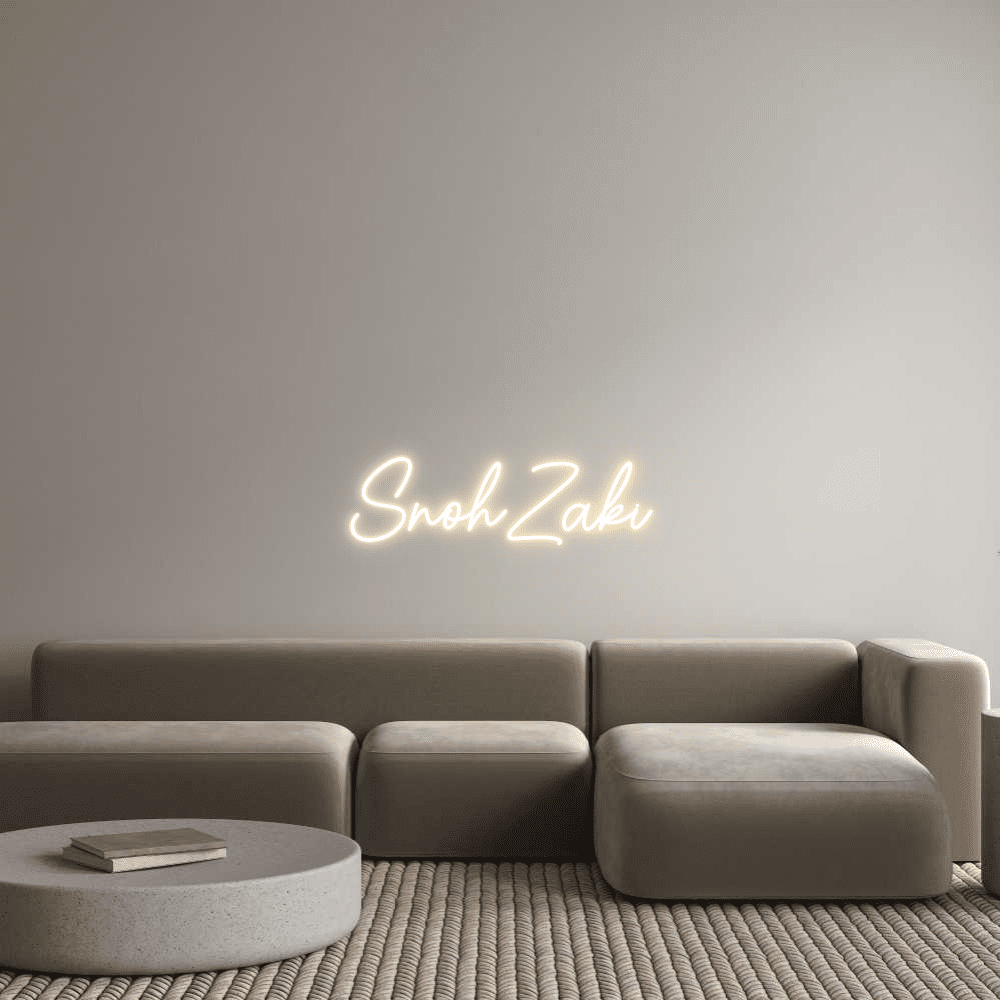 Aangepaste neonreclame online editor SnohZaki - Planet Neon