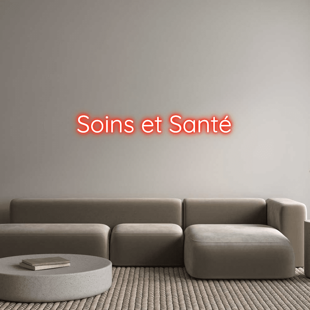 Aangepaste neonreclame Online Editor Soins et Santé - Planet Neon