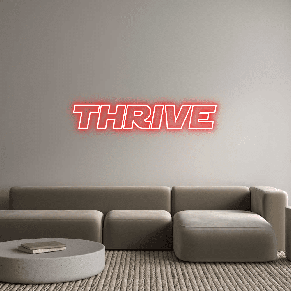 Aangepaste neonreclame online-editor Thrive - Planet Neon
