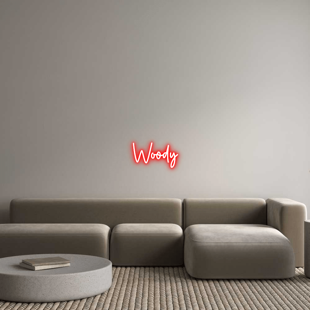 Custom Neon Sign Online Editor Woody - Planet Neon