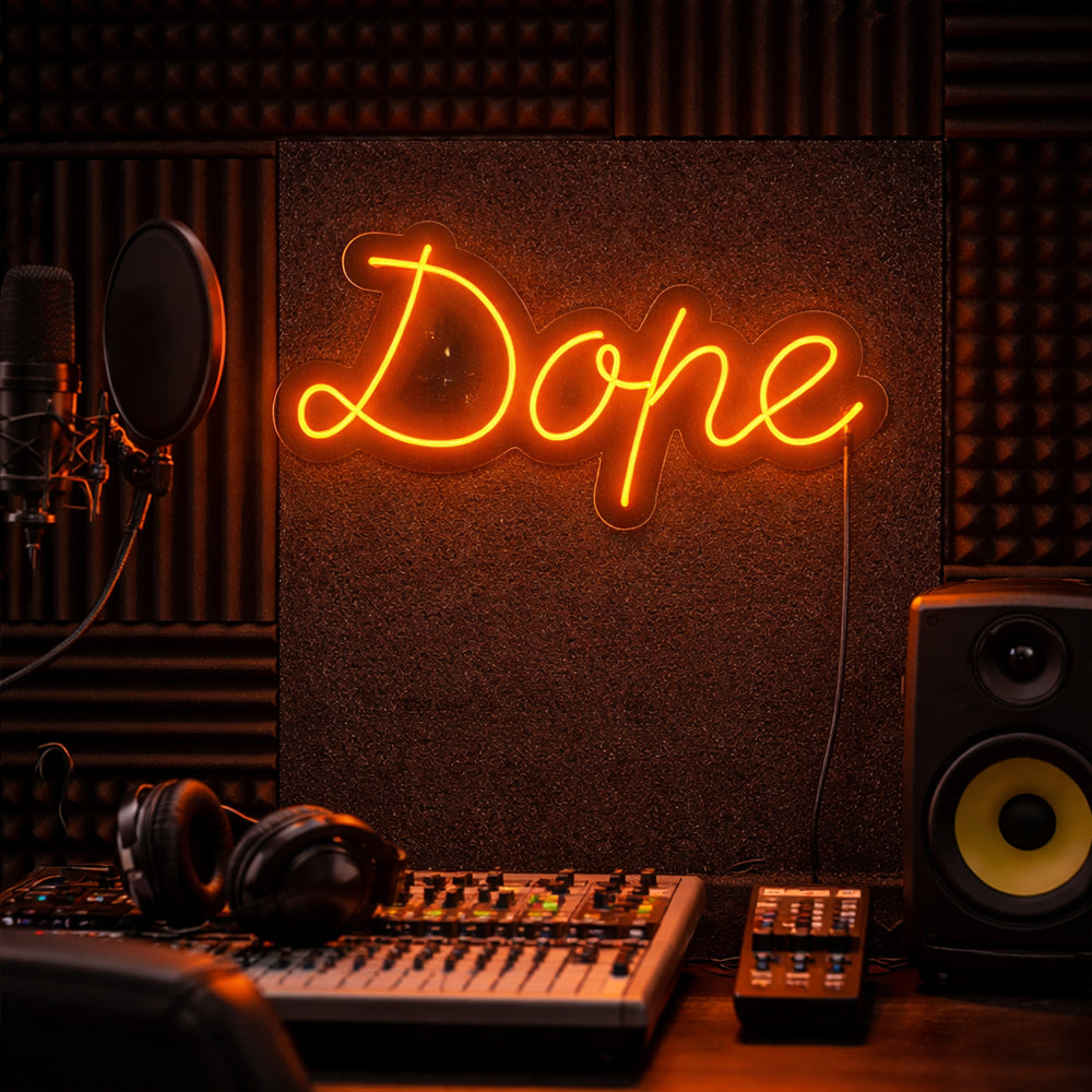 Dope førte neonskilt - lavet i London Inspirerende neonskilte