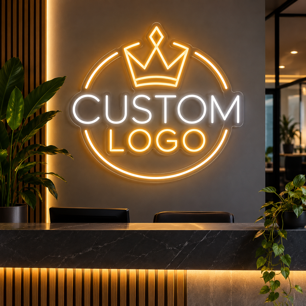 Benutzerdefinierte Logo-Leuchtreklame – AI Designer