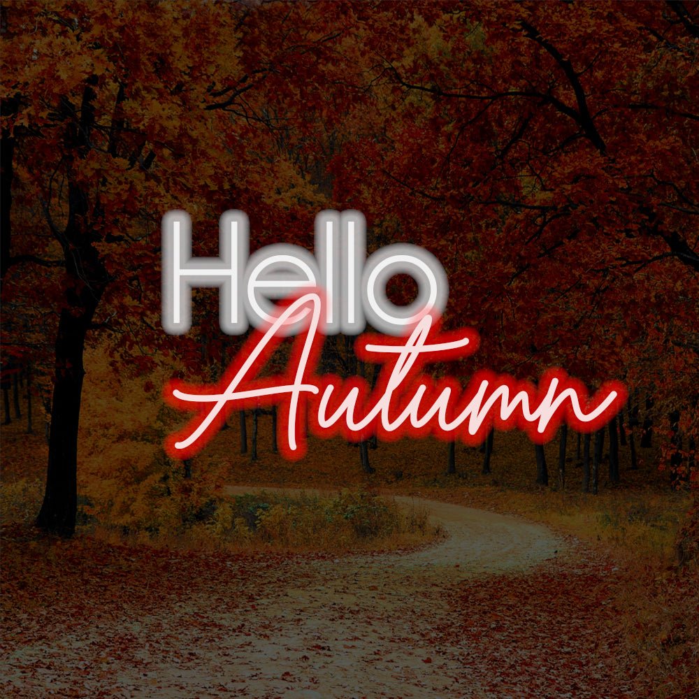 Hei Autumn LED Neon Sign - Made in London Inspirerende Neon Signs - Planet Neon