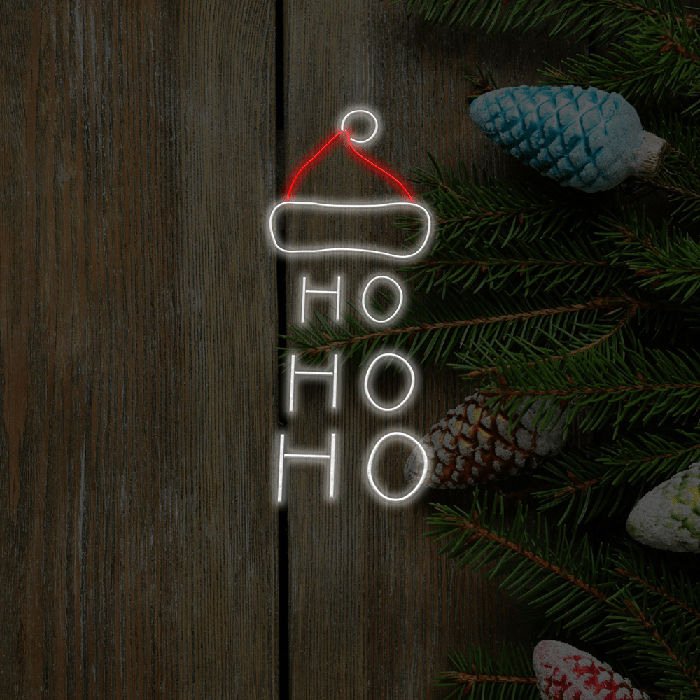 Ho ho ho LED Neon-skilt - Laget i London Jule-neonskilt - Planet Neon
