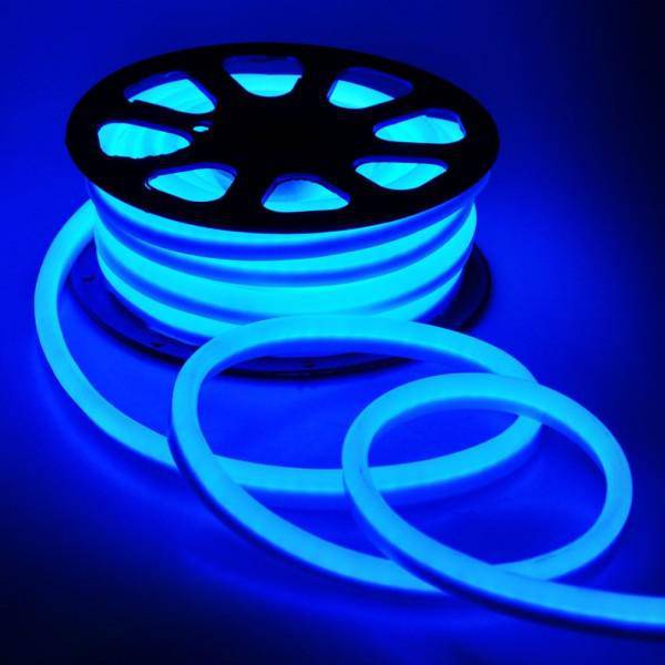 I LumoS 8x16mm BLÅ Fleksibel IP65 Dimbar LED Neon Strip Light 12V 9W/m - Planet Neon