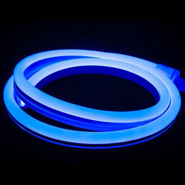 I LumoS 8x16mm BLÅ Fleksibel IP65 Dimbar LED Neon Strip Light 12V 9W/m - Planet Neon