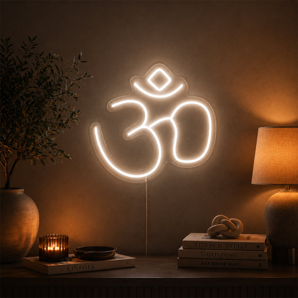 Hindu Om Led Neon Sign - Planet Neon in London Neon Zeichen gemacht