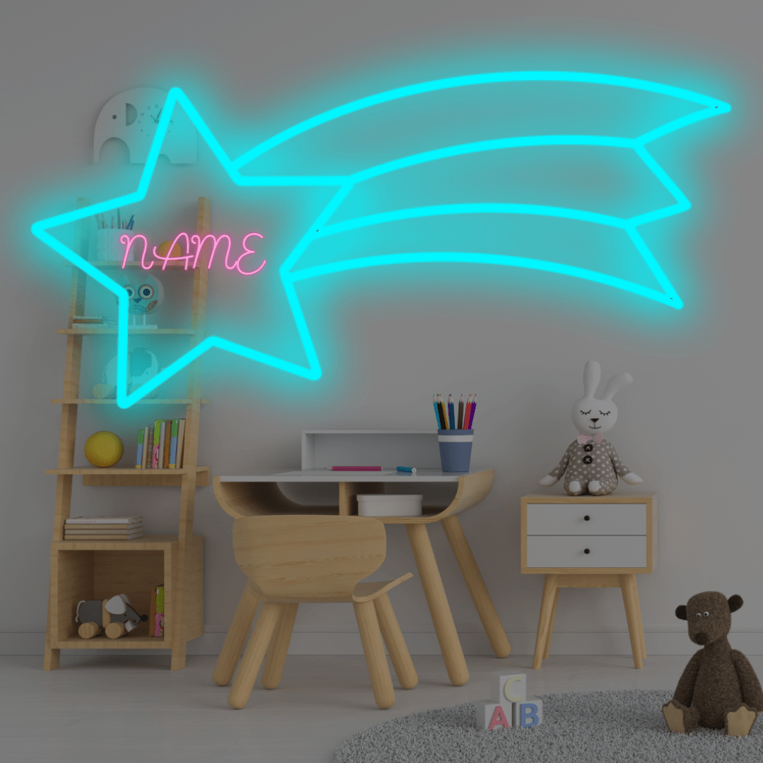 Shooting Star Part Custom LED Neon Sign - Planet Neon