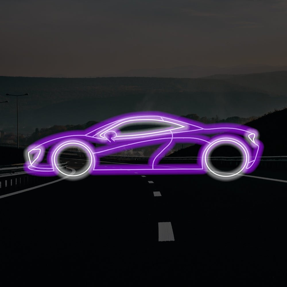 Sportsbil LED-neonskilt - Laget i London Kommersielle neonskilt - Planet Neon