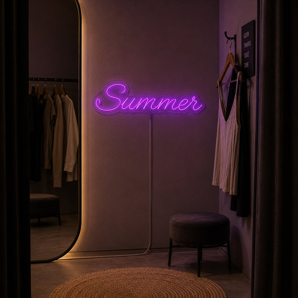 Sommer -LED -Neonschild - Planet Neon in London Neon Zeichen hergestellt