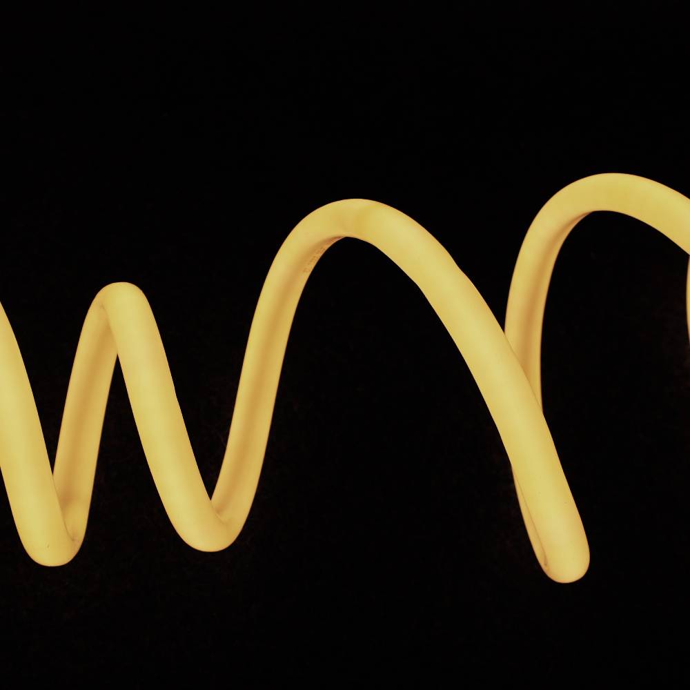 Jeg LumoS 16 mm varm hvit fleksibel IP65 dimbar 360 graders LED neonstripelys 12V DC 9W/m