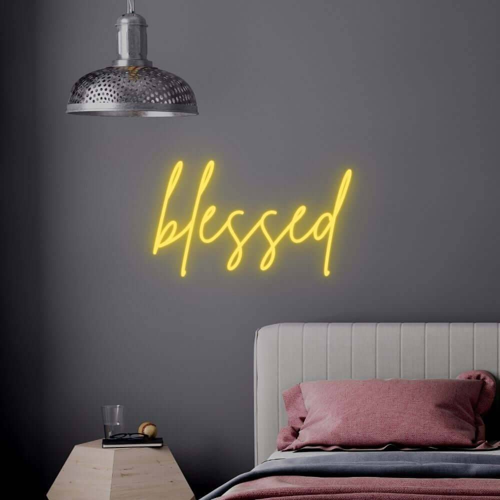 Blessed LED Neon Sign - Made in London Inspirerende Neon Signs - Planet Neon
