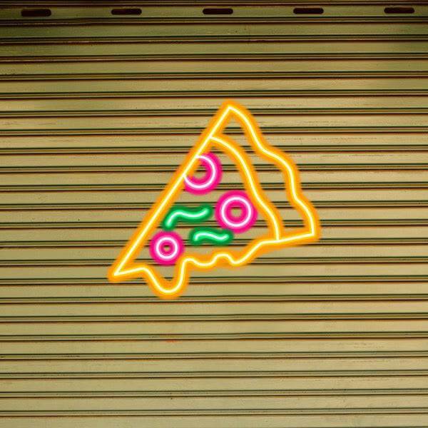 Pizza LED-neonskilt - Laget i London Matrestauranter Neonskilt - Planet Neon