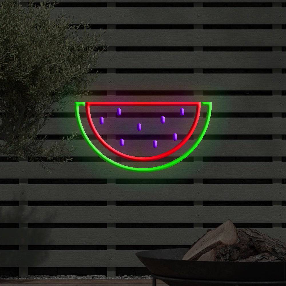 Vannmelon LED-neonskilt - Laget i London Matrestauranter Neonskilt - Planet Neon