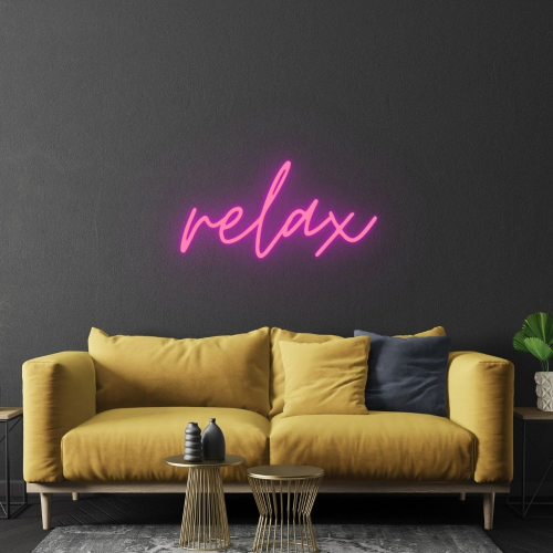 Insegna al neon a LED Relax Sign - Made in London Insegne al neon ispiratrici