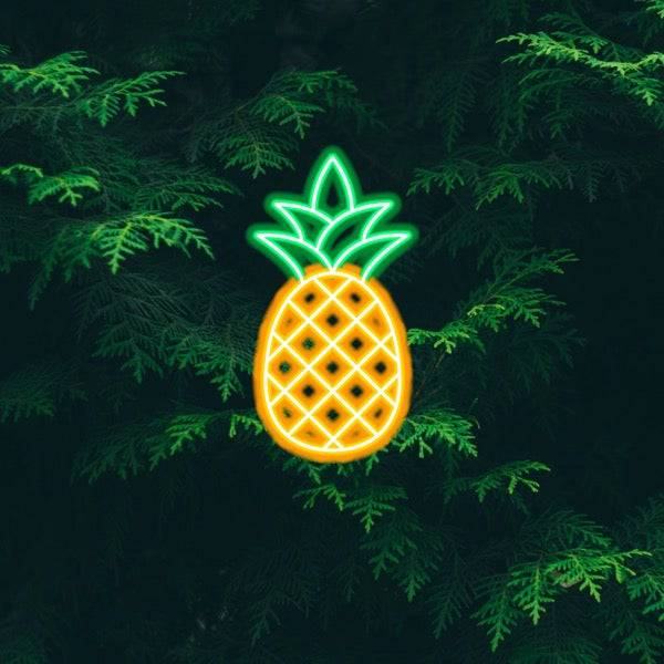 Ananas -LED -Neonschild - Hergestellt à Londres Restaurants alimentaires Neon Schilder