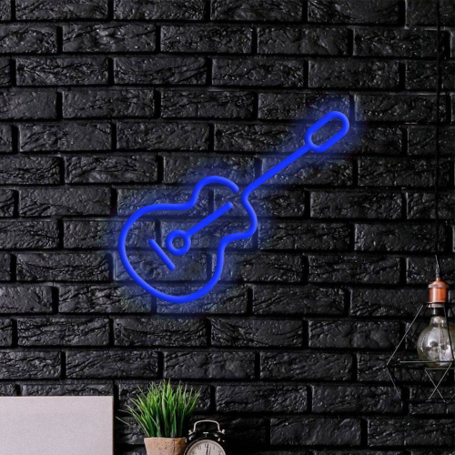 Insegna al neon a LED con chitarra - Planet Neon Made in London Insegne al neon