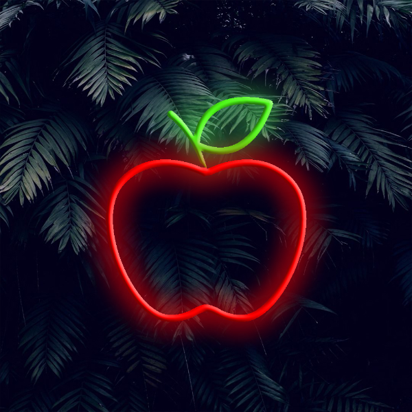 Apple -LED -Neonschild - Hergestellt i London Matrestauranger Neon Schilder