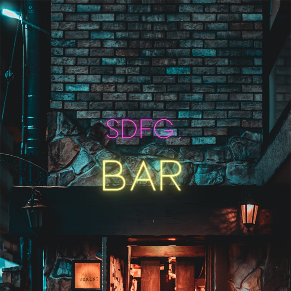 Bar del anpassad LED neonskylt