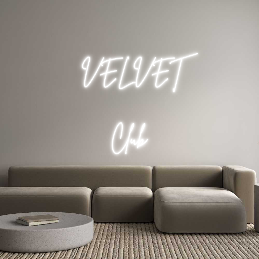 محرر لافتات النيون المخصصة عبر الإنترنت VELVET

...