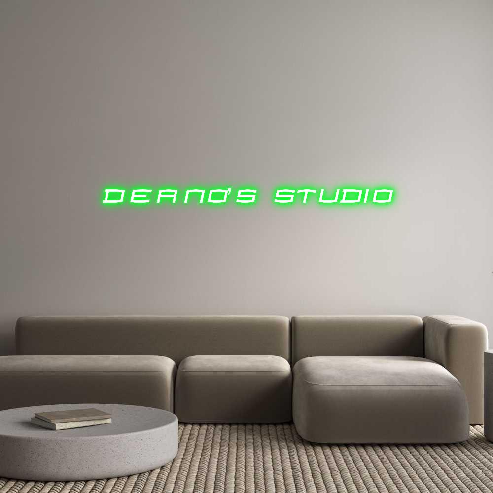 Op maat gemaakte neonreclame met achtergrondverlichting Online-editor DEANO'S STUDIO