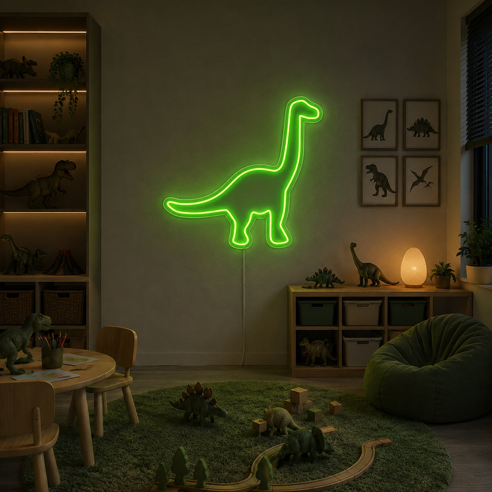 Dino leidde neon teken - Planet Neon gemaakt in London Neon Signs