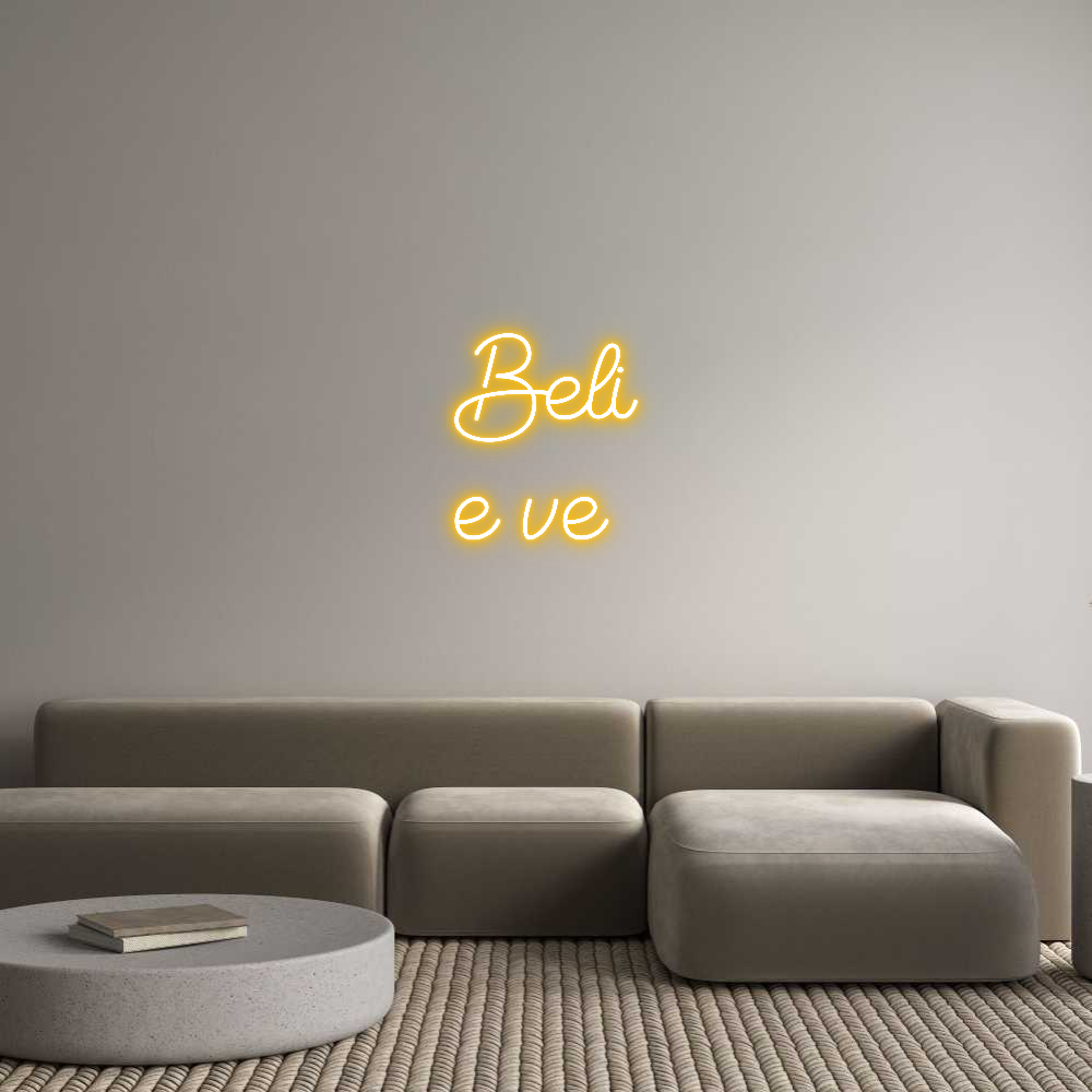 Editor on-line de letreiro neon retroiluminado personalizado Beli
véspera