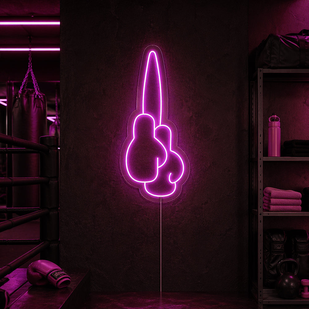 Boksehandsker førte neonskilt - lavet i London Gym Neon Signs