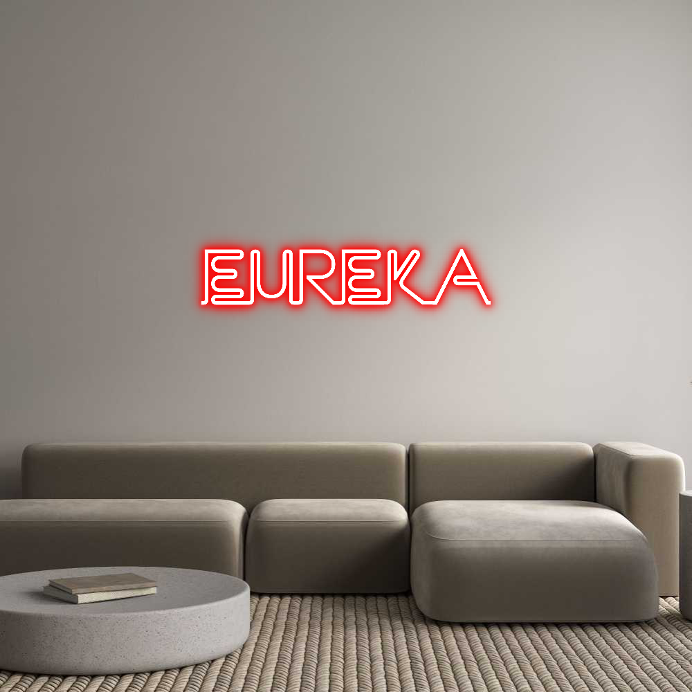 محرر لافتات النيون ذات الإضاءة الخلفية المخصصة عبر الإنترنت EUREKA