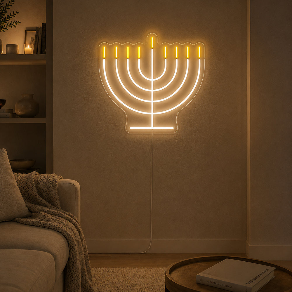 Hanukka leitete Neonschild - Made in London Decoration Neon Signs