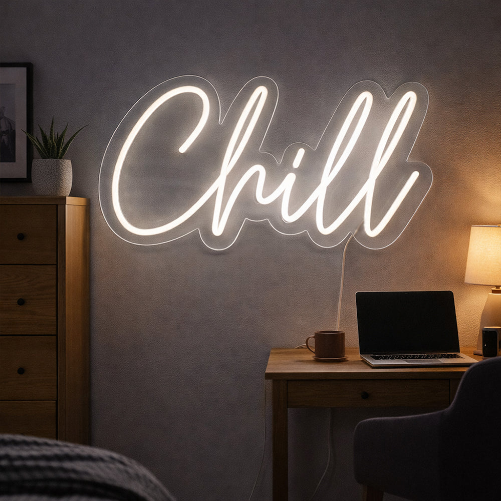 Chill LED NEON SIGN - Planeta Neon Made in London Neon Signs