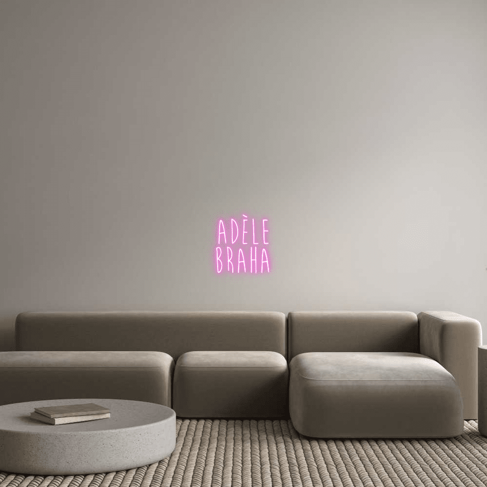 Editor en línea de letreros de neón personalizados Adèle Braha - Planet Neon