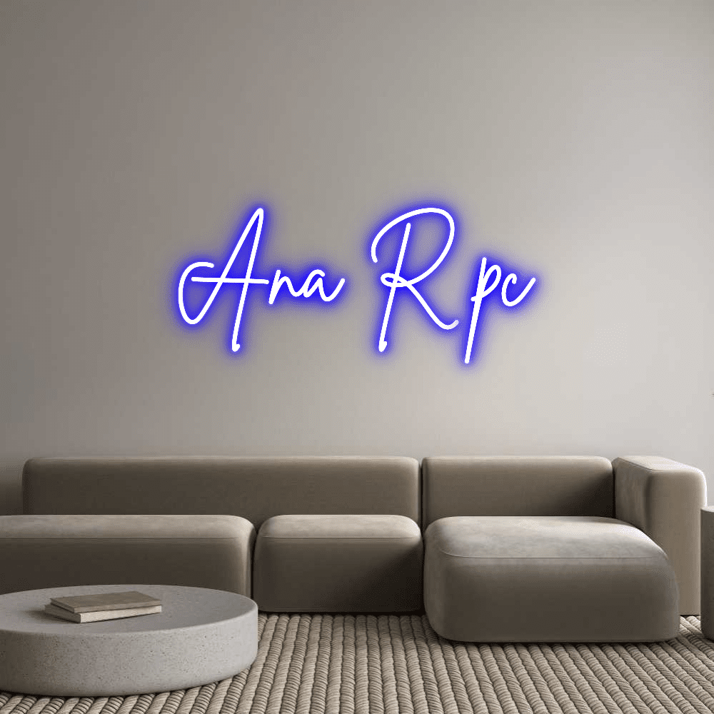 Aangepaste neonreclame online editor Ana R pc - Planet Neon