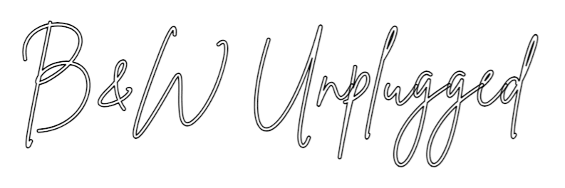 Aangepaste neonreclame online editor B&W Unplugged - Planeet Neon