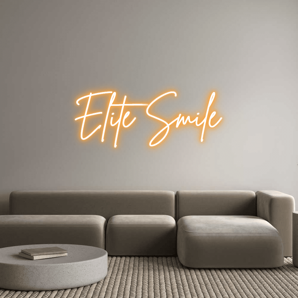 Letrero de neón personalizado Editor en línea Élite Smile - Planet Neon