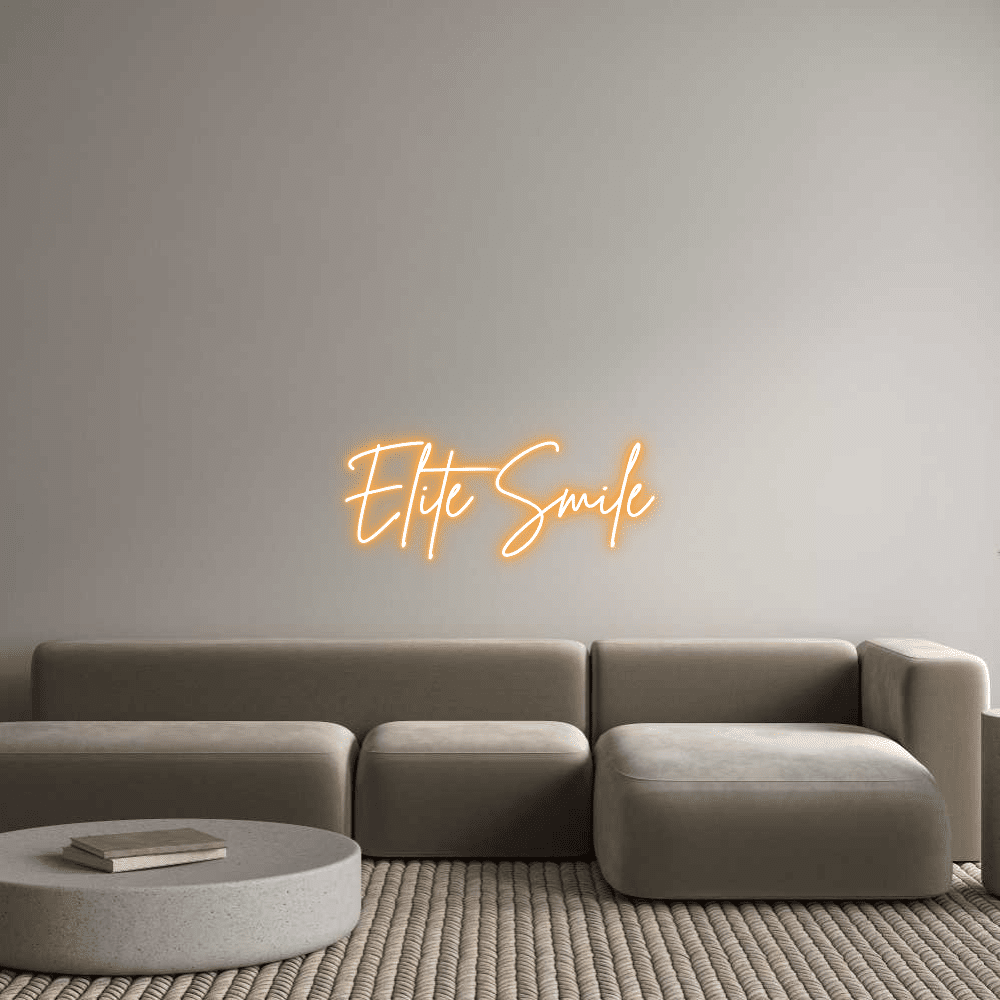 Aangepaste neonreclame online editor Élite Smile - Planet Neon