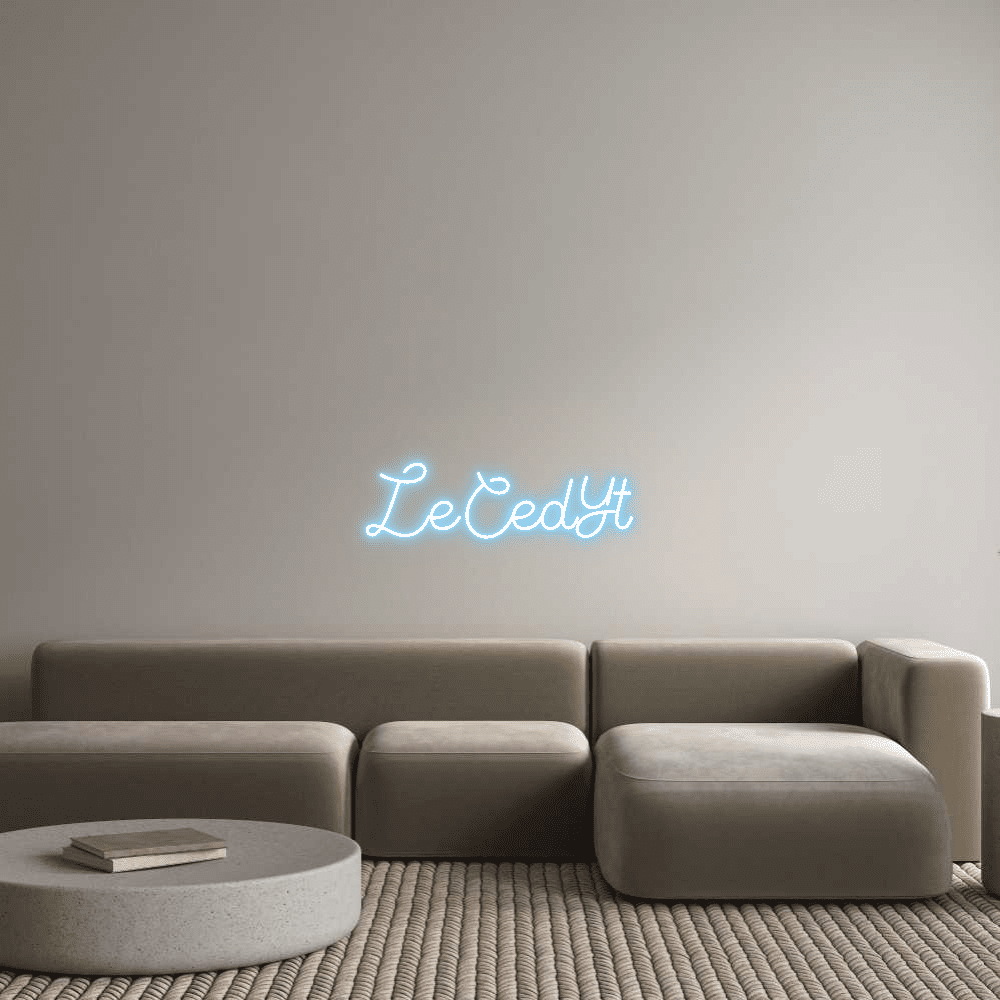 Aangepaste neonreclame online editor LeCedYt - Planet Neon