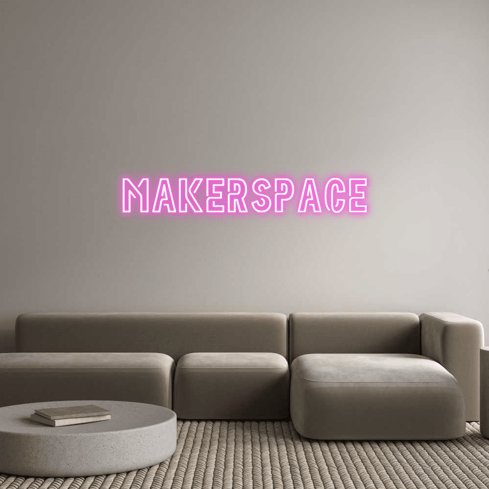 Aangepaste neonreclame online editor MAKERSPACE - Planeet Neon