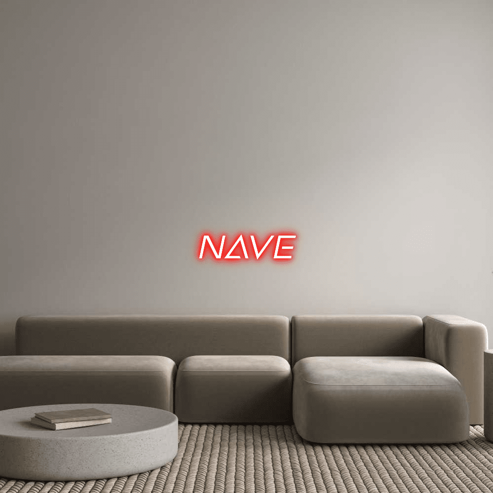Aangepaste neonreclame online editor NAVE - Planeet Neon