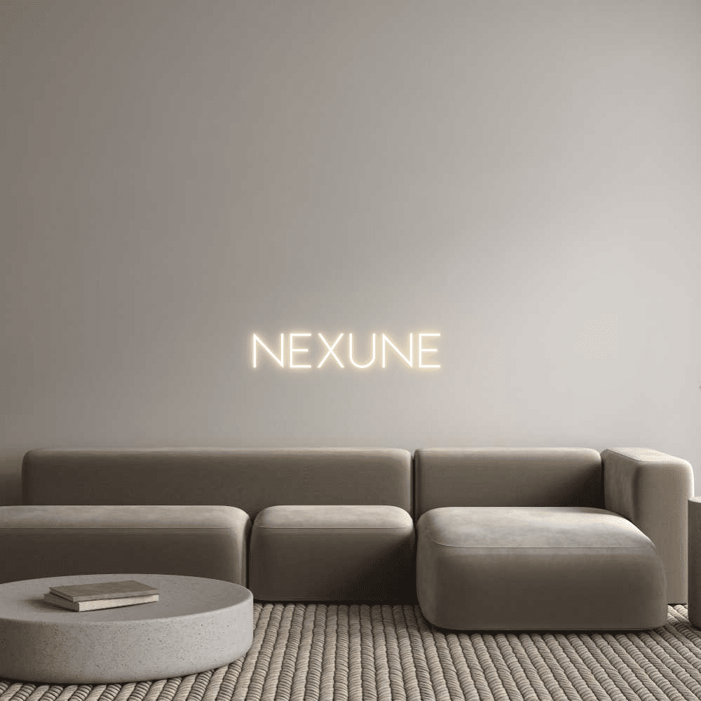 Aangepaste neonreclame online editor NEXUNE - Planeet Neon