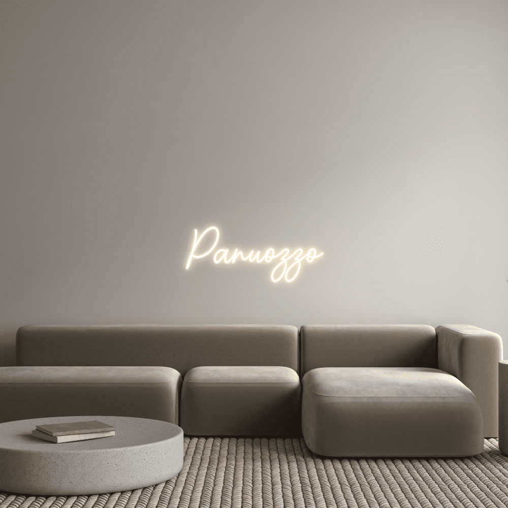 Aangepaste neonreclame online editor Panuozzo - Planeet Neon