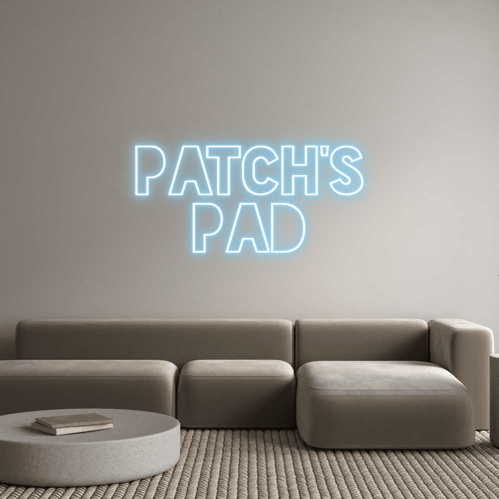 Aangepaste neonreclame online editor PATCH'S PAD - Planeet Neon