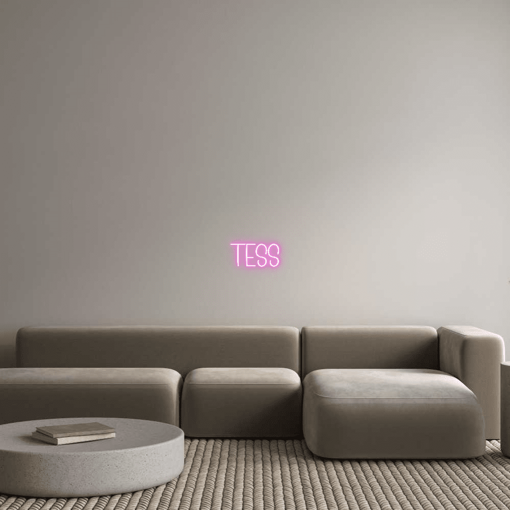 Aangepaste neonreclame online editor Tess - Planet Neon