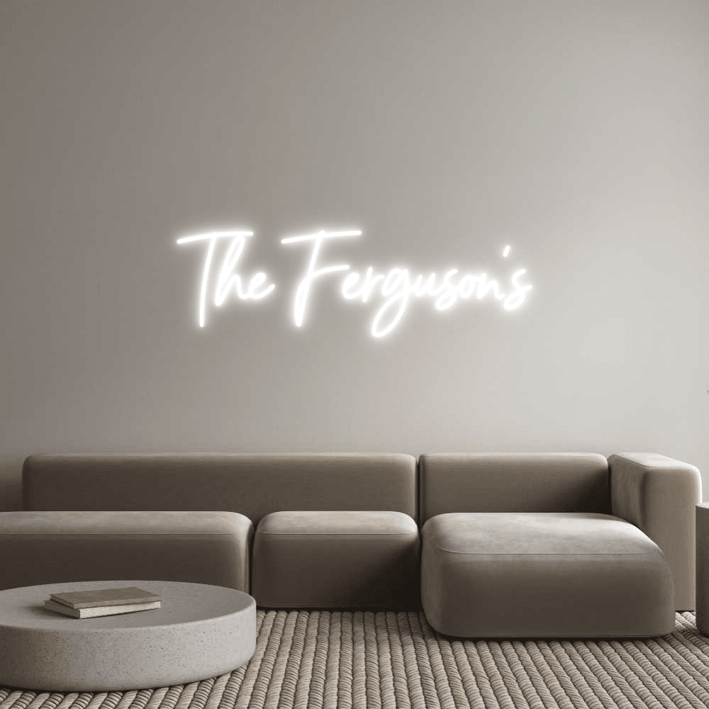 Aangepaste neonreclame online editor The Ferguson's - Planet Neon